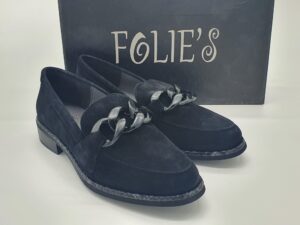 Mocassin daim noir