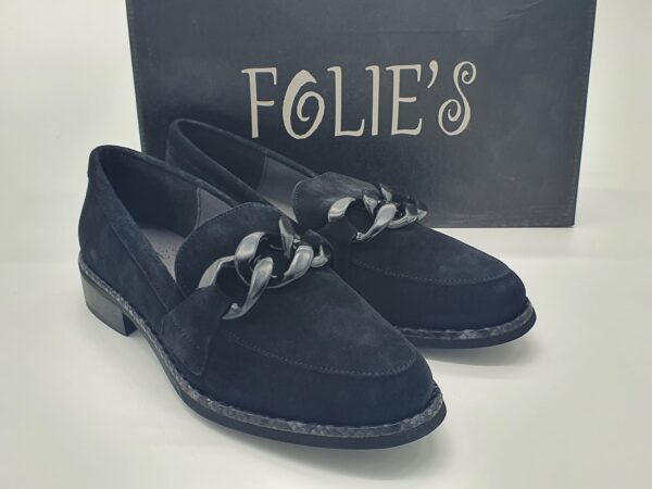 Mocassin daim noir