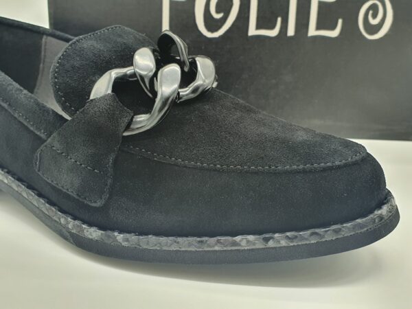 Mocassin daim noir