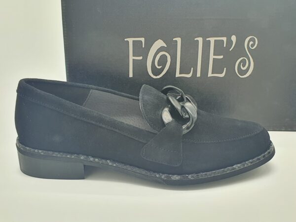 Mocassin daim noir