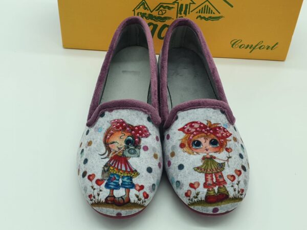 Slipper poupée pantoufles MAISON DE L'ESPADRILLE femme