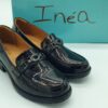 Mocassin talons noir/doré INEA femme
