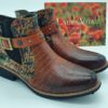 Bottines femme croco brique LAURA VITA