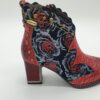 Bottines femme imprimée fleur rouge LAURA VITA