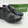 Boots classiques femme double zip noir/multi glitter REMONTE