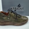 Derbys femme cuir lisse kaki KARYOKA