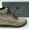 Boots femme lacets et zip glace KARYOKA