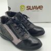 Boots classique femme cuir imprimé/noir/étain SUAVE