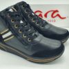Boots femme dynamique noir/galon ARA