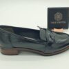 Mocassin femme patte tressée vernis noir ÉMILIE KARSTON