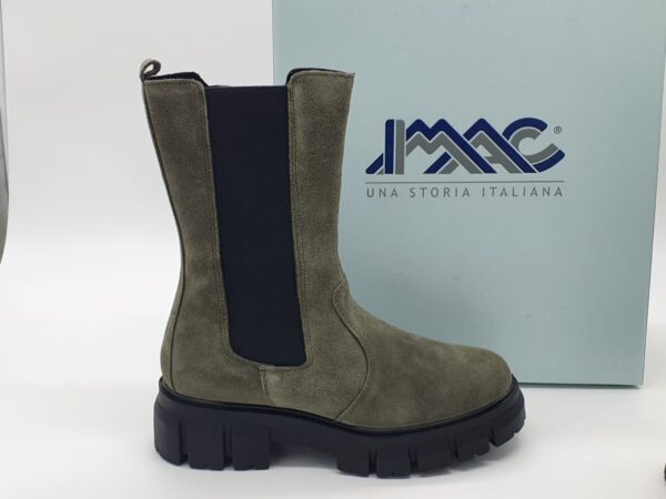 Demi-botte femme nubuck kaki IMAC