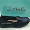 Mocassin femme classique semelles confort noir/marine INEA