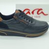 Sneakers femme cuir noir et or ARA