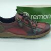 Sneakers femme cuir rouge/ multi REMONTE