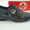 Trotteur velcro - cuir lisse noir/gold - RIEKER