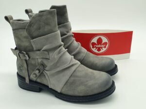Bottines guêtres- grises- RIEKER Femme