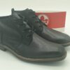 Boots lacet- habillés-hommes-cuir noir-RIEKER