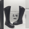 ÉLUE PAR NOUS Femme- bottes cuir lisse noir- existe en marron