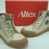 ALTEX Femme - boots crème et miel- cuir doublé cuir