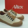 ALTEX Femme - derby crème et miel - cuir doublé cuir