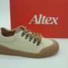 ALTEX Femme - derby crème et miel - cuir doublé cuir