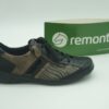 REMONTE Femme- derbys imprimé cuir+ zip