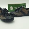 REMONTE Femme- derbys imprimé cuir+ zip