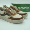 REMONTE Femme- sneaker- cuir beigebrun