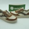 REMONTE Femme- sneaker- cuir beigebrun-3