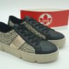 RIEKER Femme-Sneakers imprimé noiror- lacet