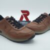 RIEKER RÉVOLUTION Homme-Sneakers cuir marron- lacets