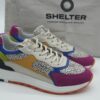 SHELTER Femme-sneaker imprimé pois cuir et textile multi
