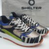 SHELTER Femme-sneaker- imprimé zèbre - cuir plombmulti-