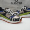 SHELTER Femme-sneaker- imprimé zèbre - cuir plombmulti-