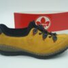 RIEKER Femme- derby stretch et cuir - jaune/ multi - lacets élastiques