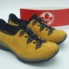 RIEKER Femme- derby stretch et cuir - jaune/ multi - lacets élastiques