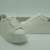 TAMARIS Femme - Sneakers bloc cuir blanc