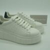 TAMARIS Femme - Sneakers bloc cuir blanc