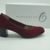 O de chez Folie's- Femme - escarpins suédine rouge-
