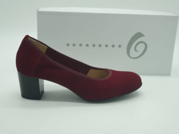 O de chez Folie's- Femme - escarpins suédine rouge-