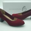 O de chez Folie's- Femme - escarpins suédine rouge-