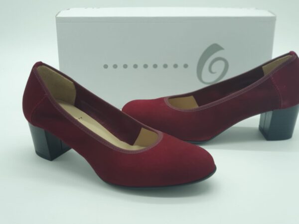 O de chez Folie's- Femme - escarpins suédine rouge-