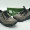 REMONTE Femme- Sneakers compensés- cuir et stretch- taupe