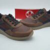RIEKER Homme- Sneakers cuir marron- lacets/zip