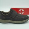 RIEKER Homme- derbys velcro- cuir nubuk marron