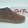 ARA Femme- Boots lacet/zip- daim camel- semelles amovibles