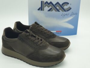 IMAC Homme - sneakers cuir m- lacets/zip- semelles amovibles