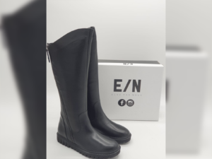 ÉLUE PAR NOUS Femme- bottes cuir lisse noir- existe en marron