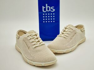 TBS-FEMME-Marinières textile sable-Semelles amovibles | Espace confort
