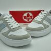 RIEKER Femme- sneakers cuir blanc/ sylver [ Espace confort
